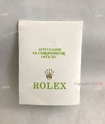 Rolex certificate paper white - Unfilled - Copy Rolex Document